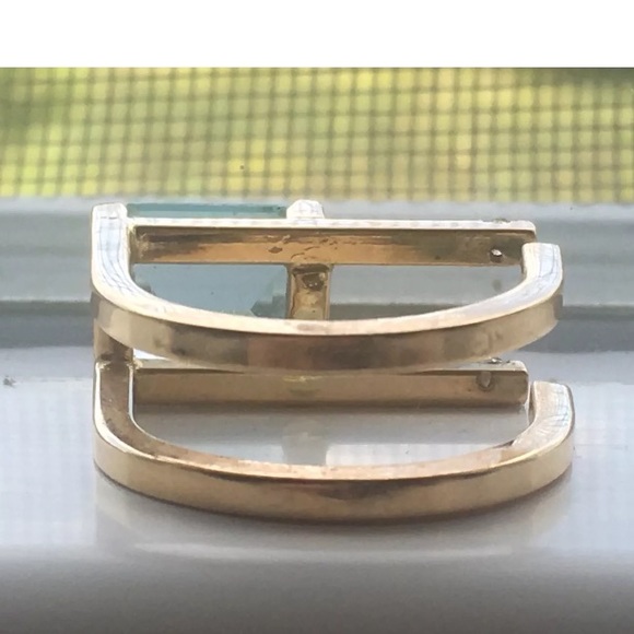 Lady gold aquamarine diamond Betty Cook - Picture 3 of 7